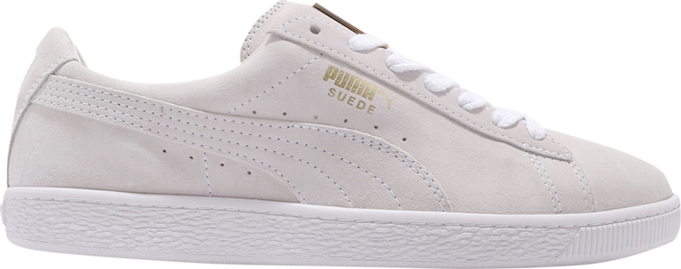 Sneakers Puma Suede Classic Metal Badge White Team Gold, cream