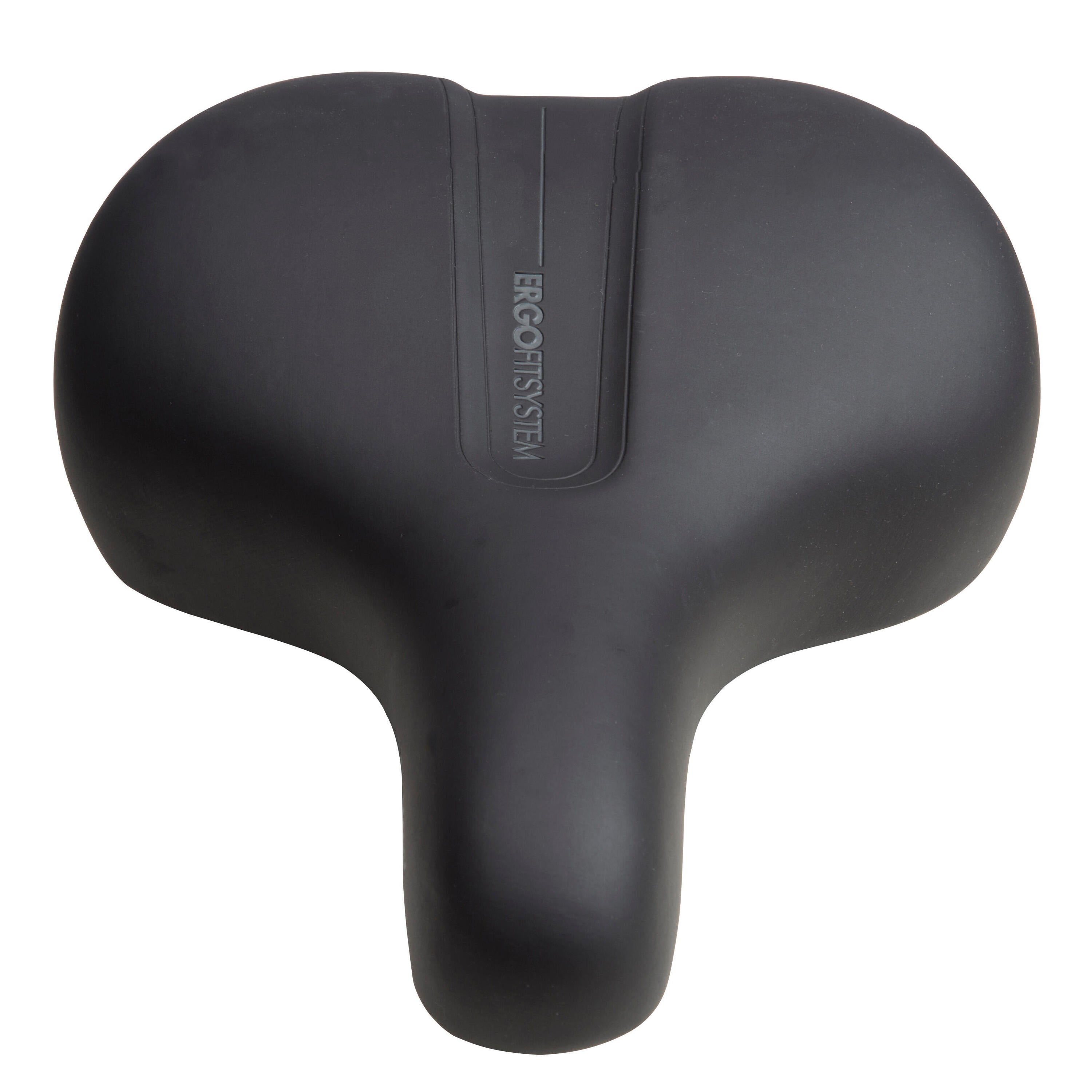 City bike saddle black VILLE 100 Decathlon