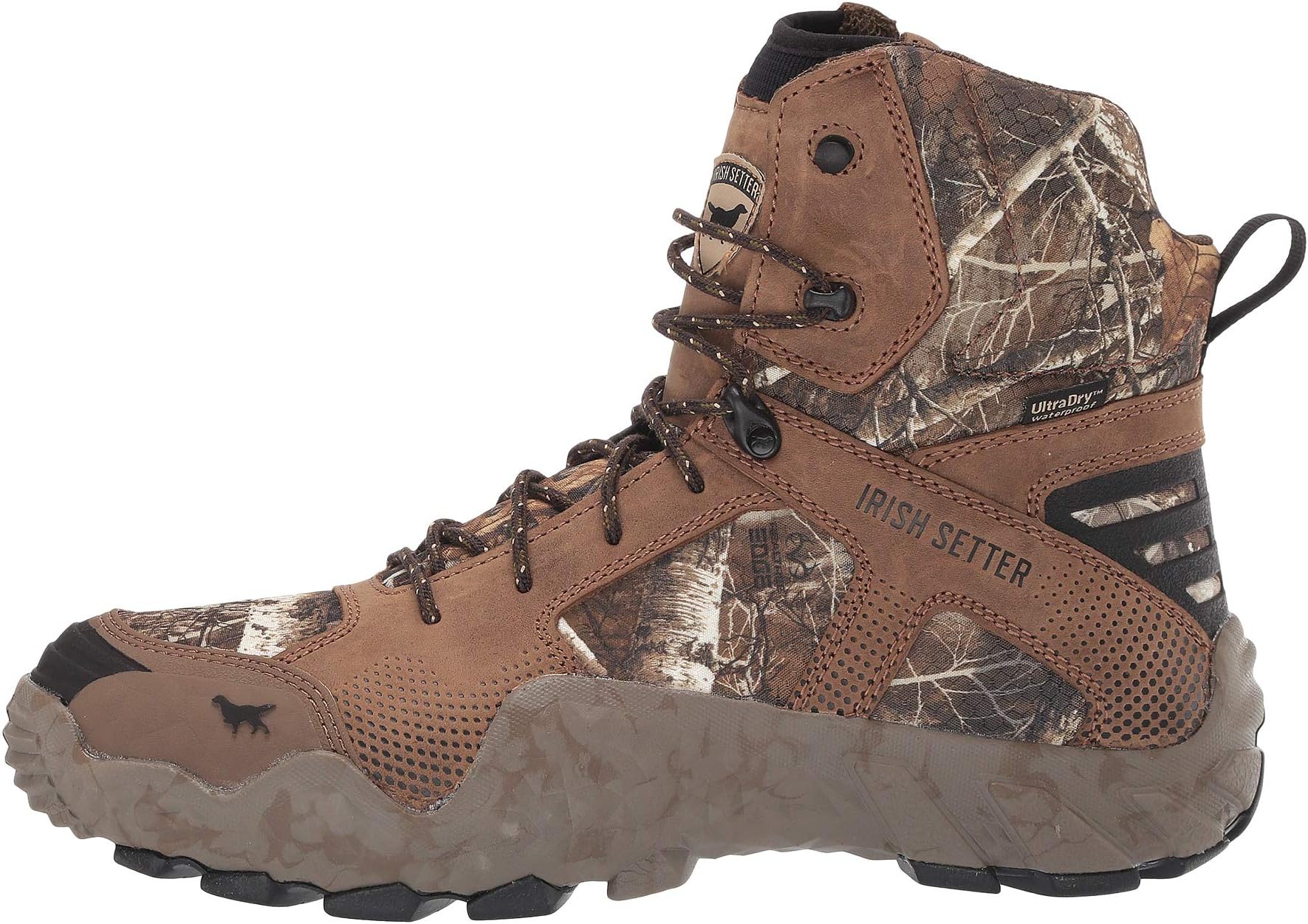 حذاء VaprTrek Irish Setter مقاس 8 بوصات غير معزول ومقاوم للماء في Realtree Edge