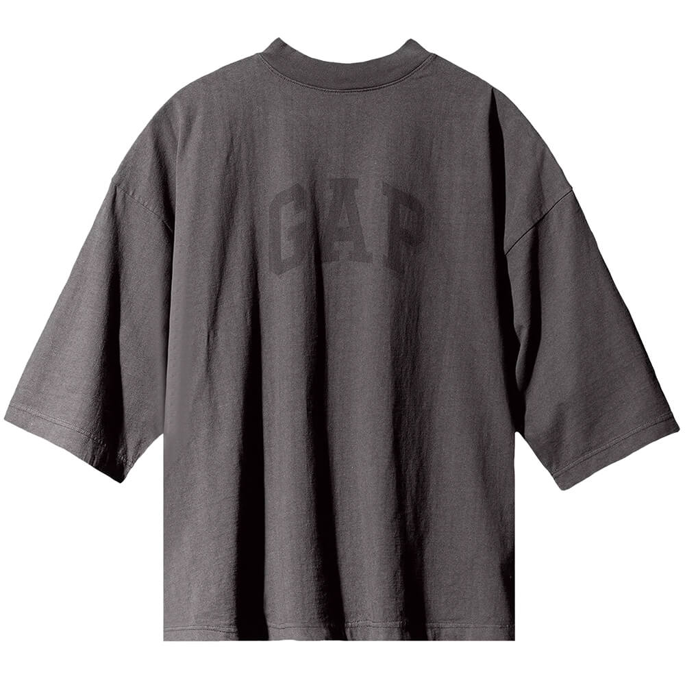 Yeezy Gap Engineered by Balenciaga Dove 3/4 Sleeve T-Shirt, Dark Gray