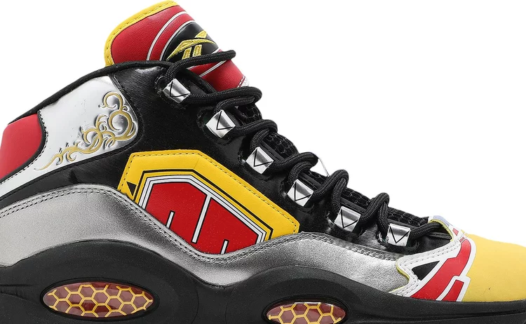 Power Rangers x Question mid 'megazord battle mode!' sneakers Reebok, silver