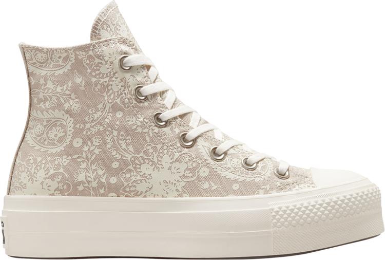 Converse Wmns Chuck Taylor All Star Platform High Fall Florals Sneakers - String, Brown