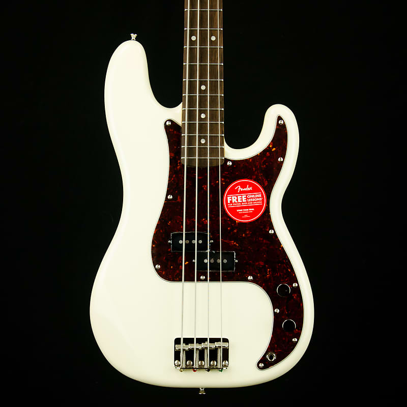 Squier Classic Vibe '60s Precision Bass 4-String Electric Bass Guitar Olympic white 0374510505