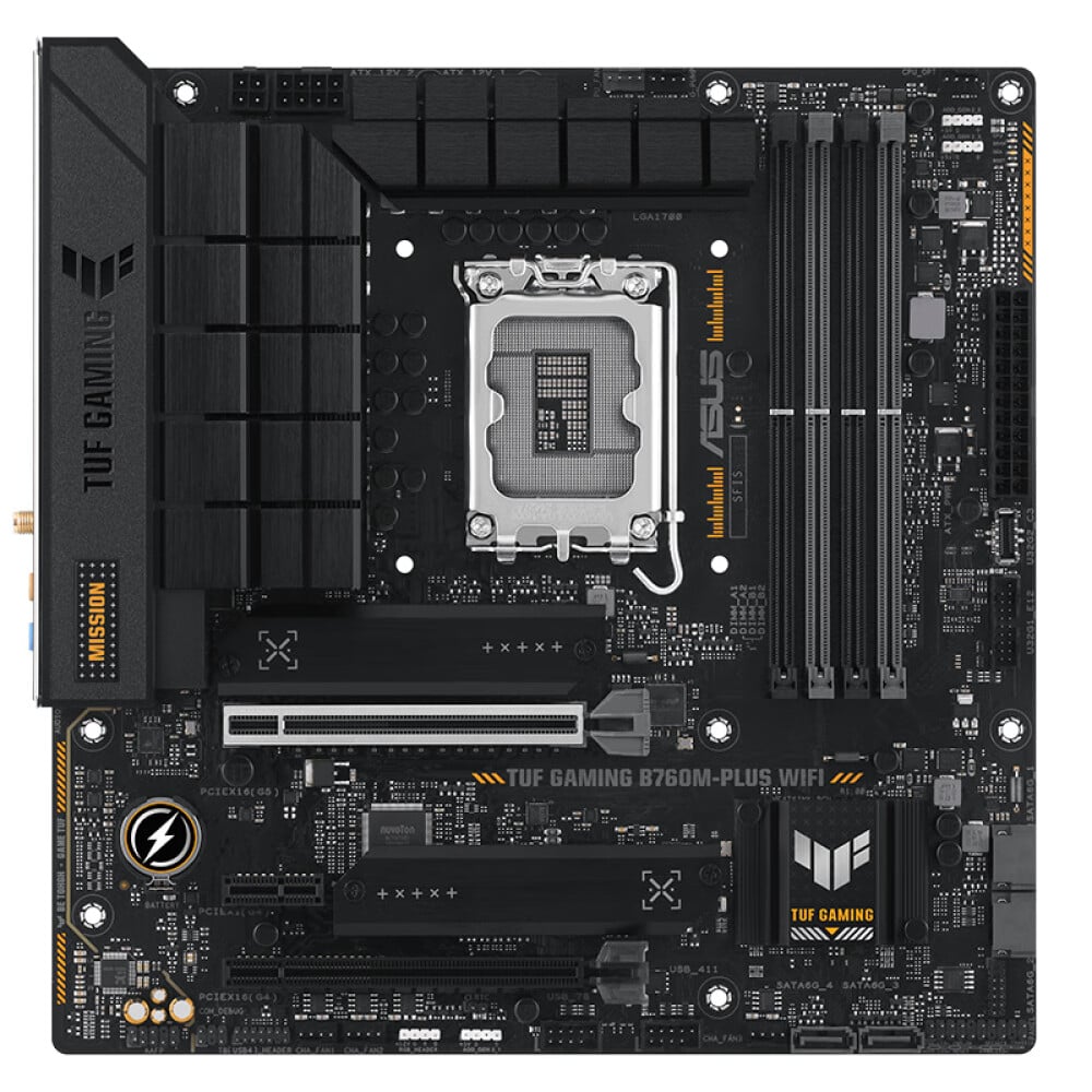 Asus TUF GAMING B760M-PLUS WIFI motherboard, LGA1700, DDR5