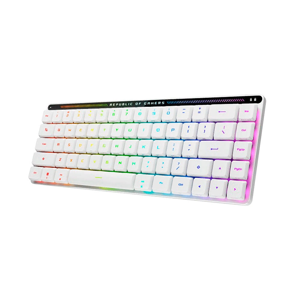 Wireless mechanical gaming keyboard ROG Falchion RX LP, Blue Switch English layout, white