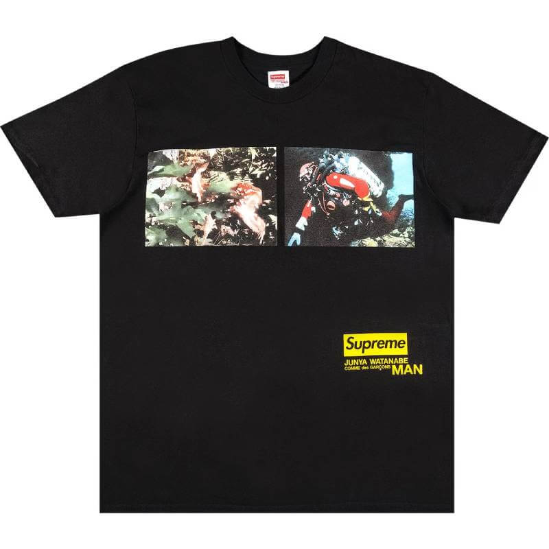 Supreme x Junya Watanabe x Comme des Garçons MAN Nature T-shirt, black