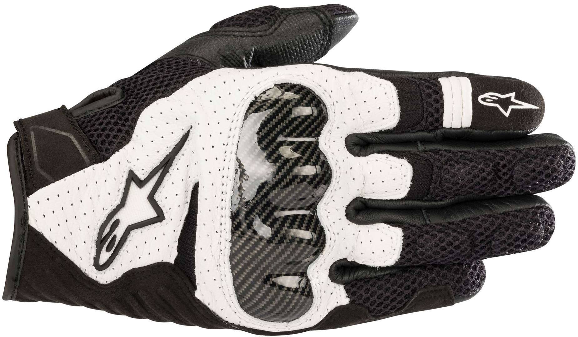 قفازات Alpinestars SMX 1 Air V2، باللونين الأسود والأبيض