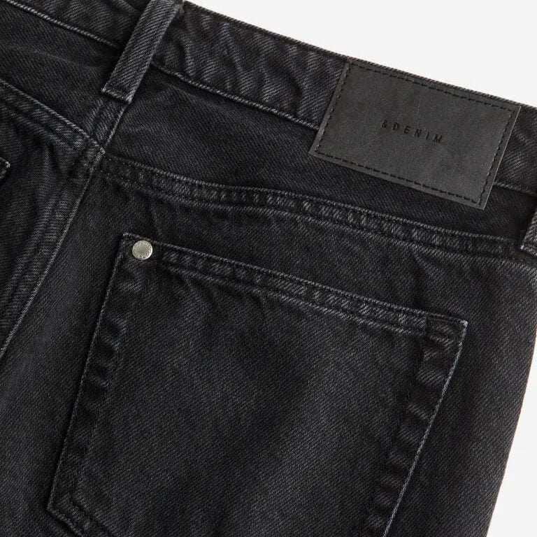 H&M Straight Low jeans, black