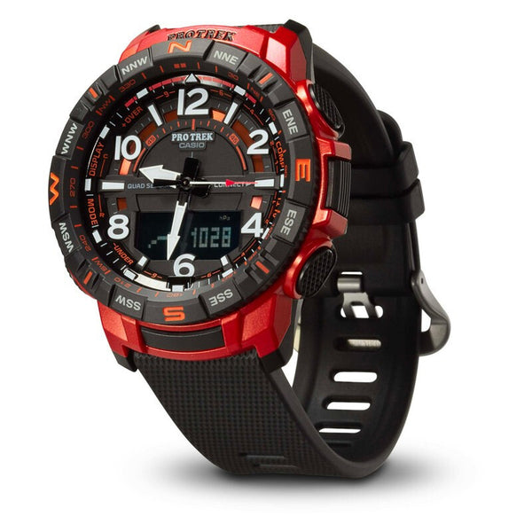 Watch CASIO Mens Black/Red Analog/Digital Combo, black