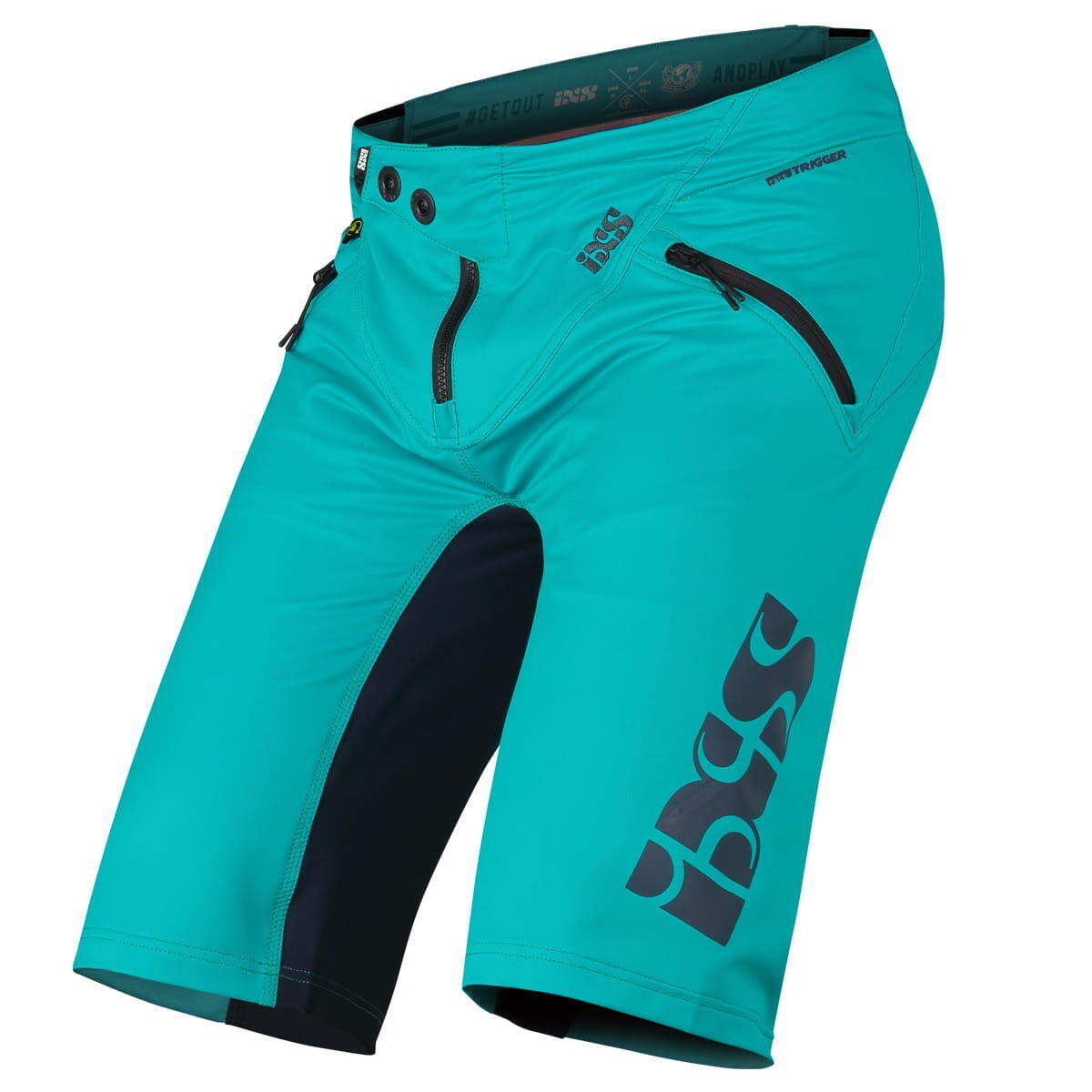 Trigger Bicycle Shorts - Turquoise/Black IXS, black