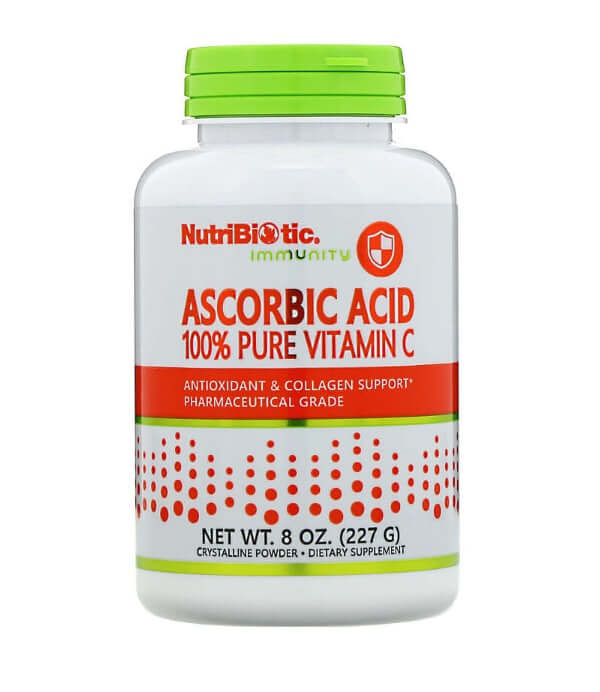 NutriBiotic Ascorbic Acid with Vitamin C, 227 g