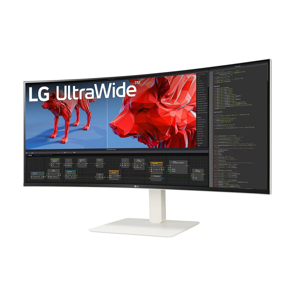 Monitor LG UltraWide 38WR85QC, 37.5", QHD+, Nano IPS, 144 Hz, white