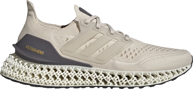 Adidas Ultra 4DFWD 'Aluminum Magic Beige' sneakers, cream