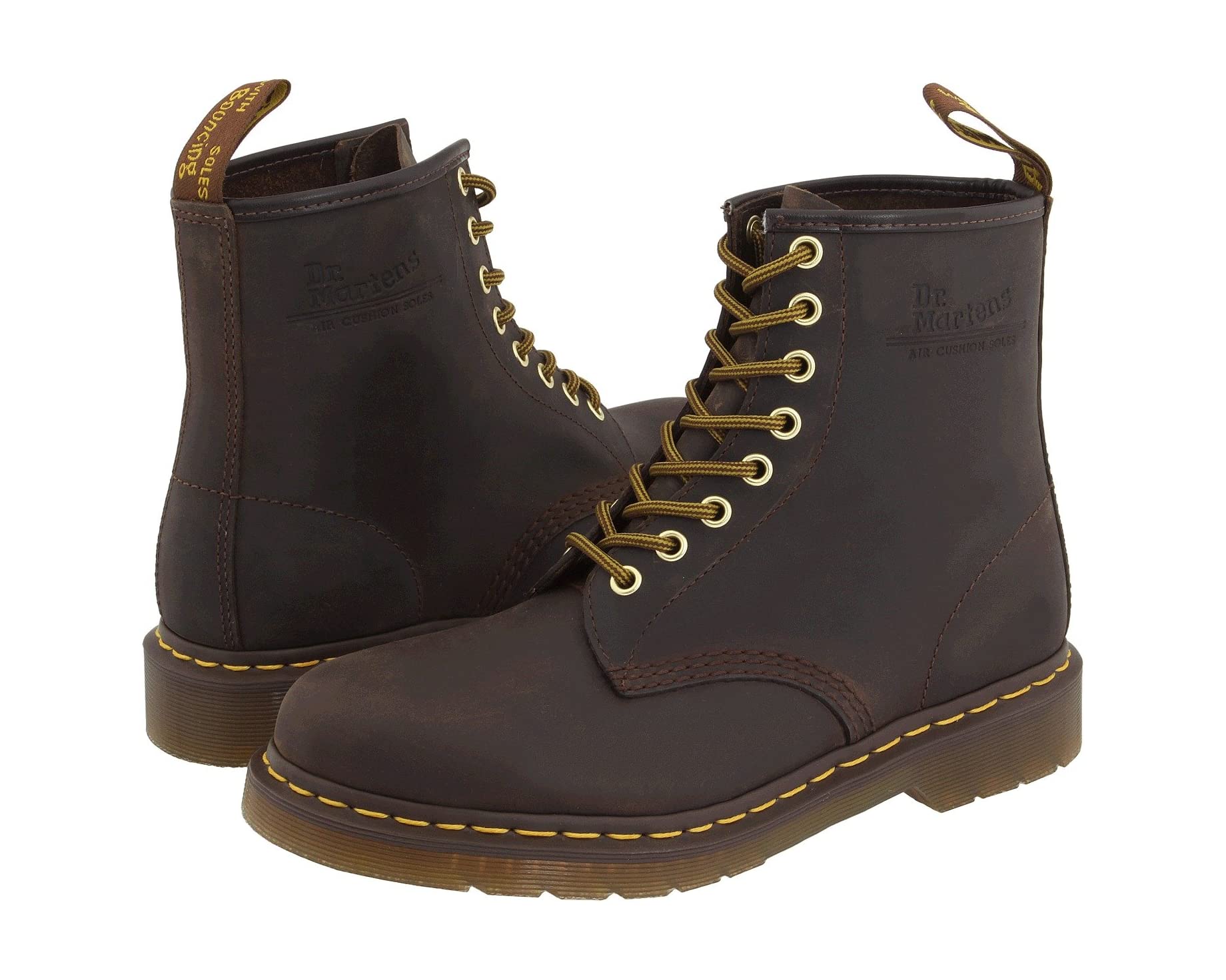 حذاء 1460 Crazy Horse Leather من Dr. Martens، بني