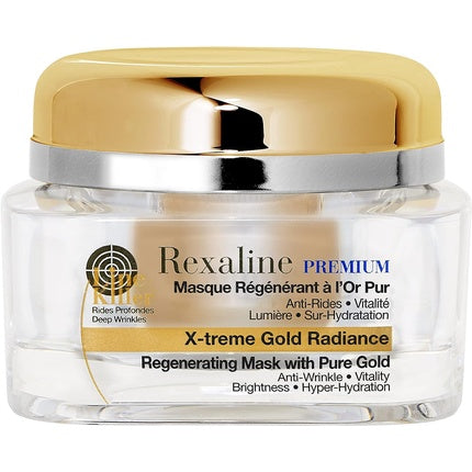 X-Treme Gold Radiance 24-karat gold mask with hyaluronic acid 50 ml, Rexaline