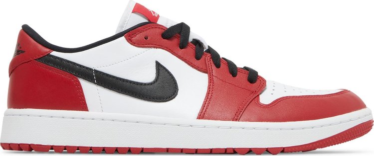 Air Jordan 1 Low Golf Chicago Cleats, Red