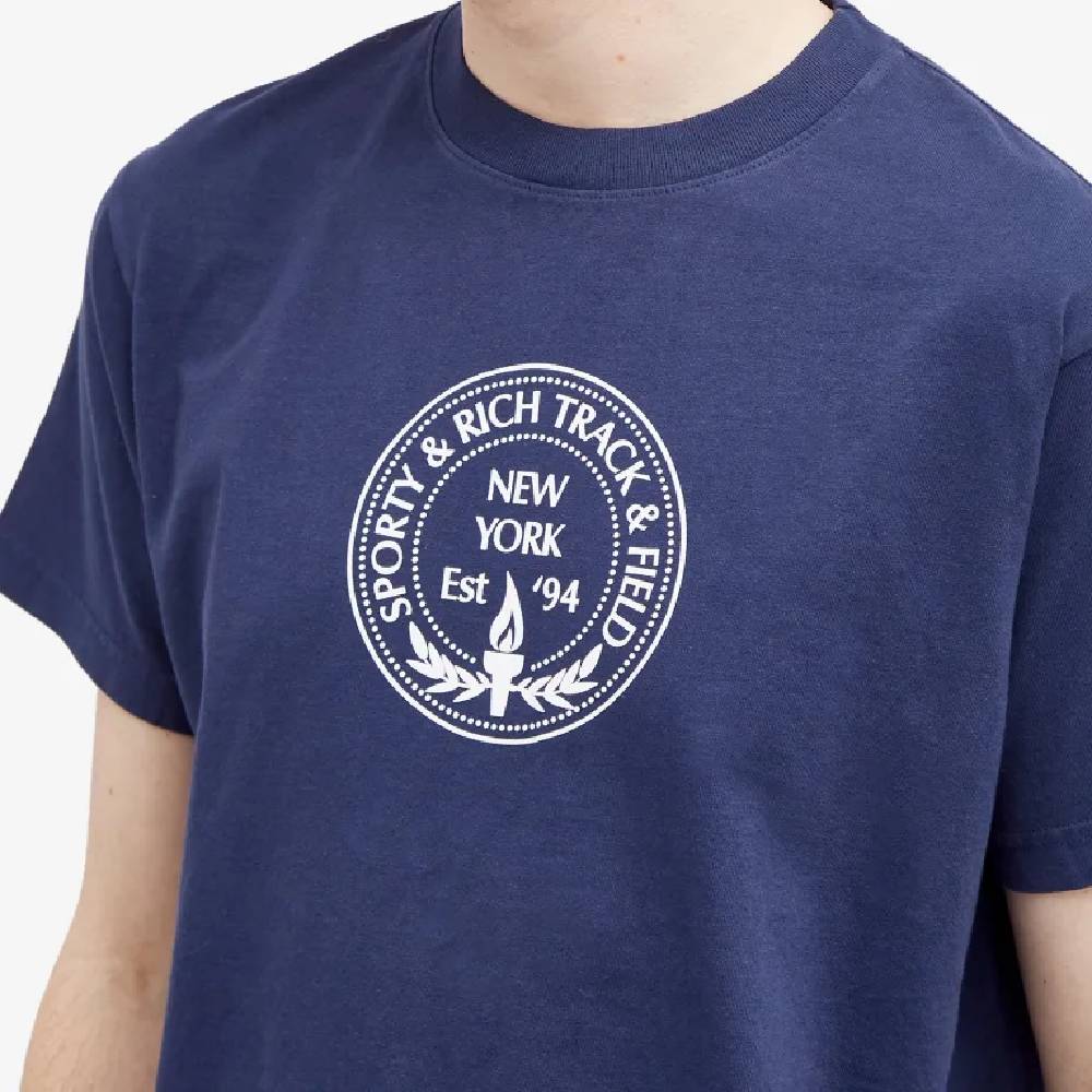 Sporty & Rich Central Park T-shirt, navy blue