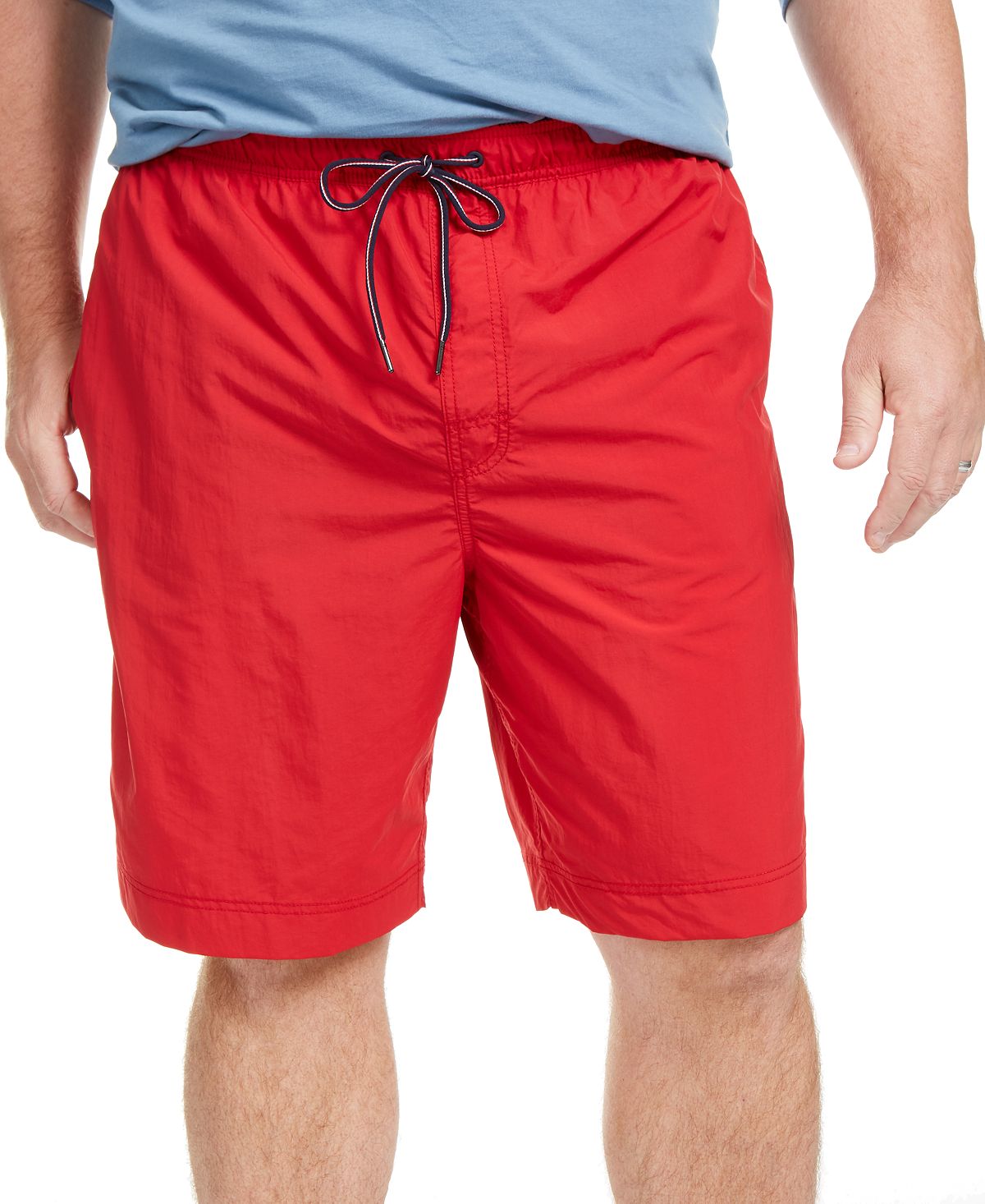 Tommy Hilfiger Men's Big and Tall 9.5" Solid Solid Swim Trunks multi