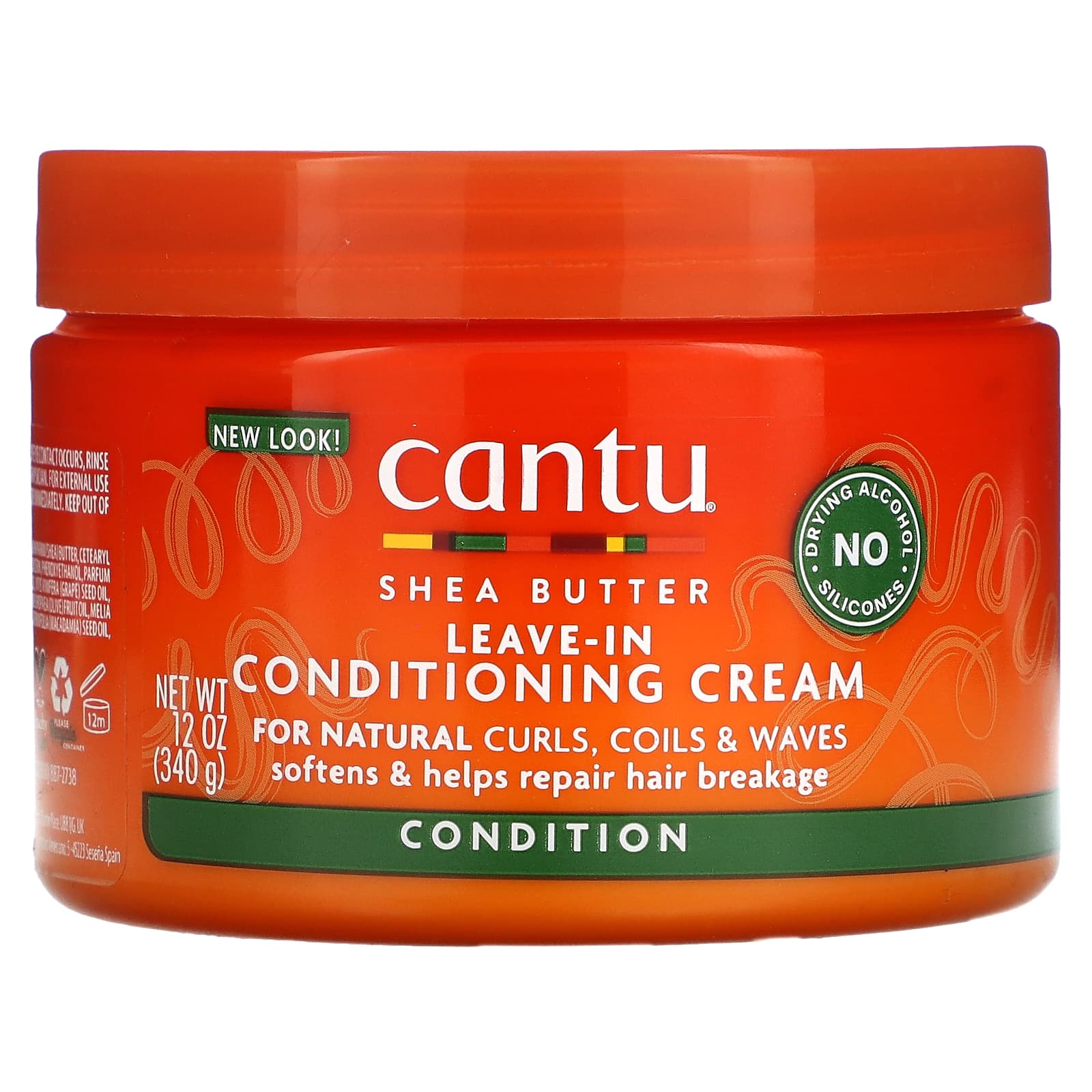 Cantu Leave-in Conditioner for natural ringlets, curls and curls, 340 g