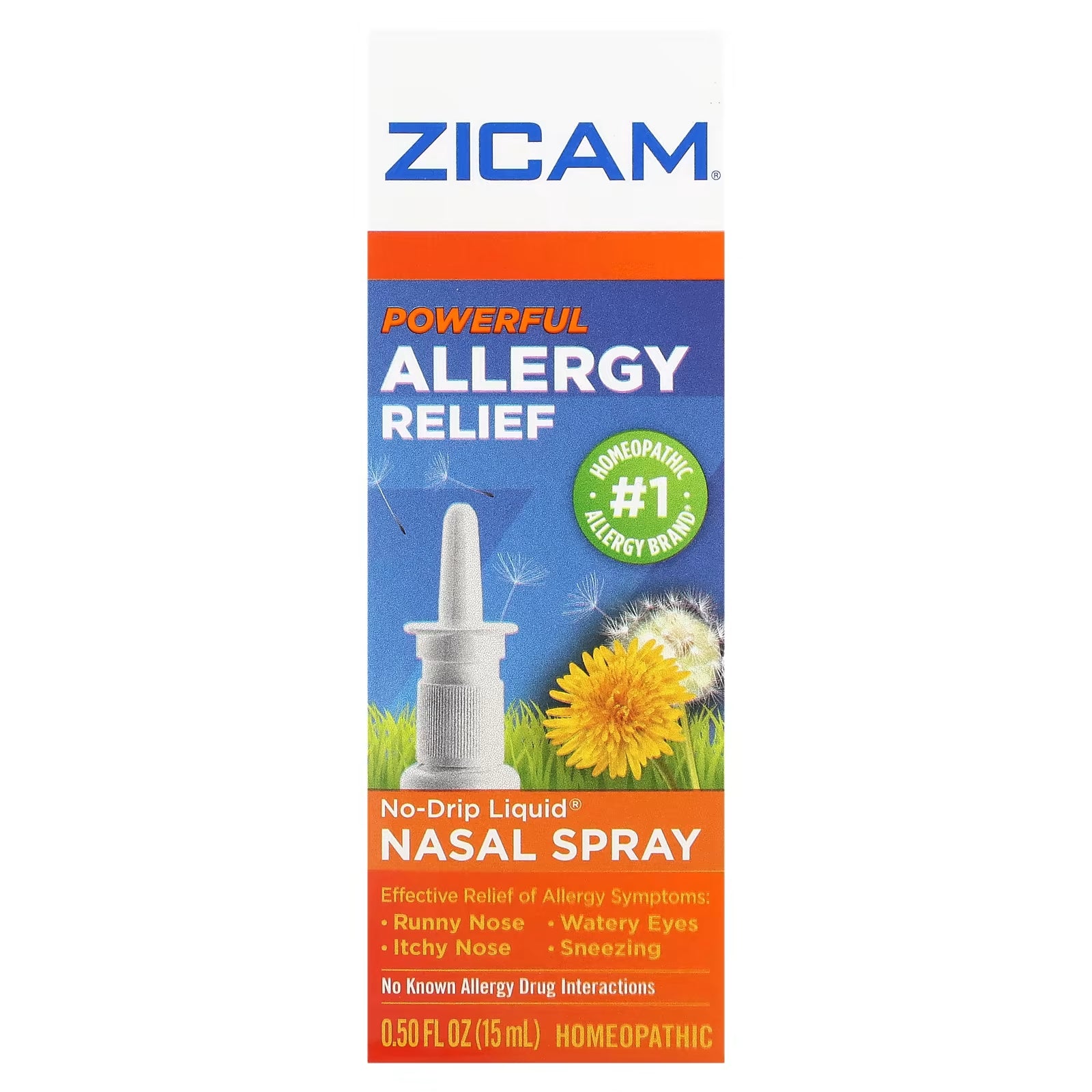 Nasal spray Zicam Powerful Allergy Relief without drops, 15ml