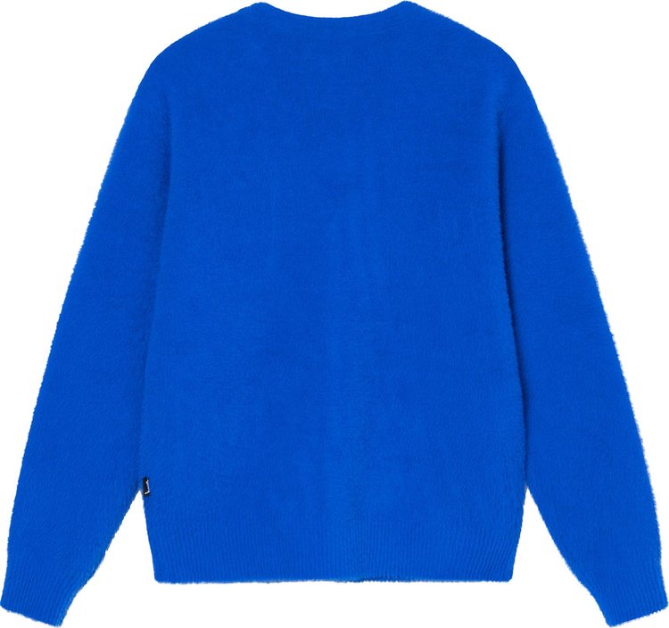 Stussy Shaggy Cardigan 'Royal Blue', blue