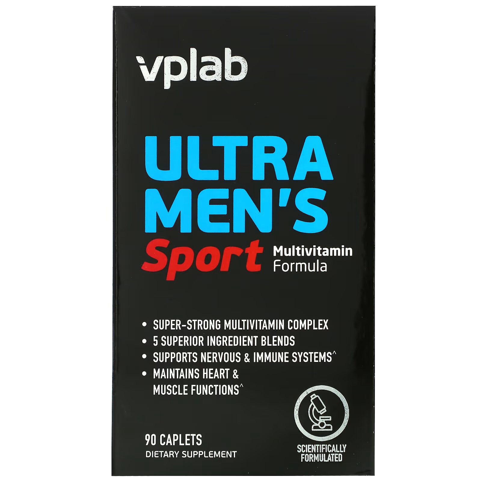 Vplab, Ultra Men's, Men's Performance Multivitamin, 90 Capsules