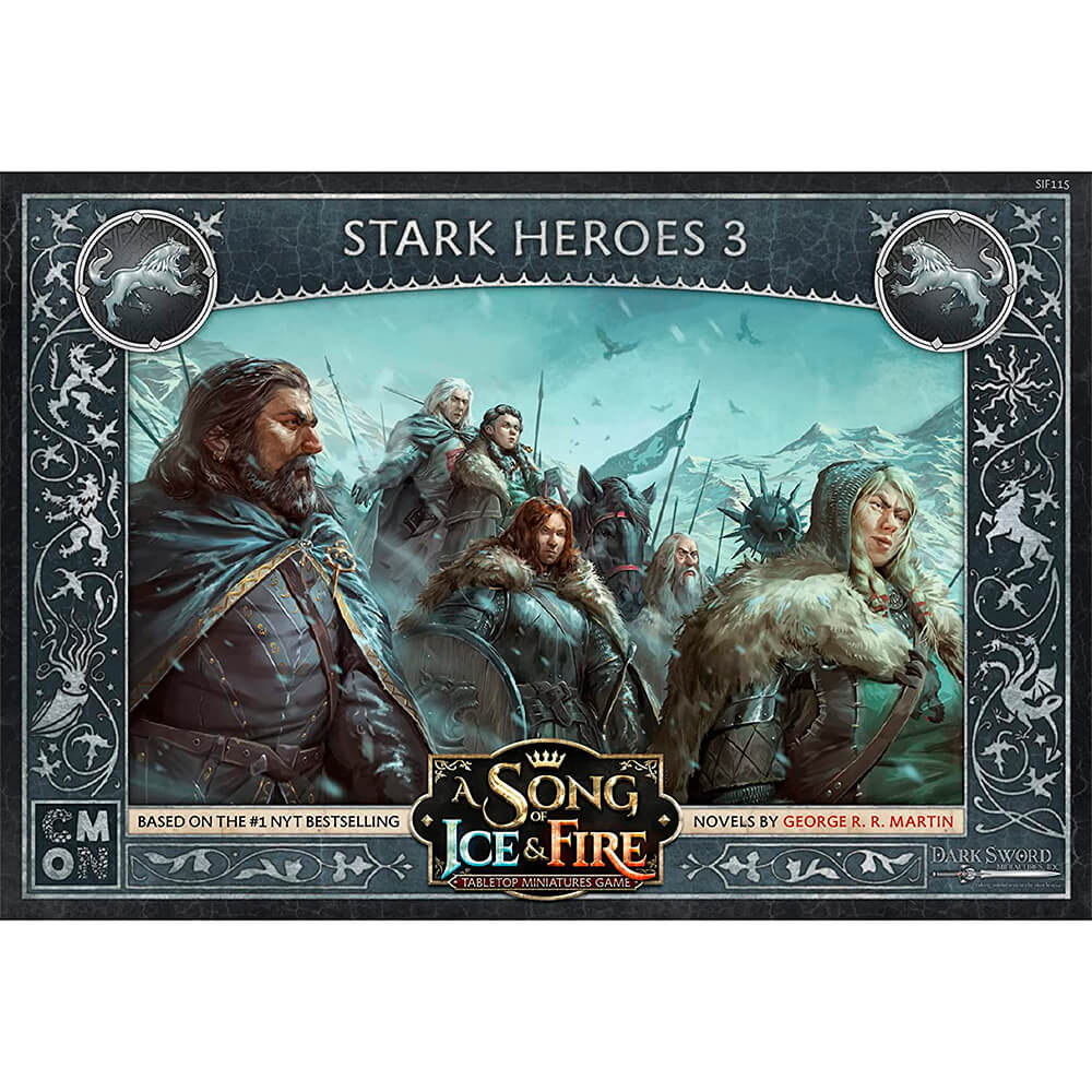 Additional set for CMON A Song of Ice and Fire Tabletop Miniatures Game, Stark Heroes III