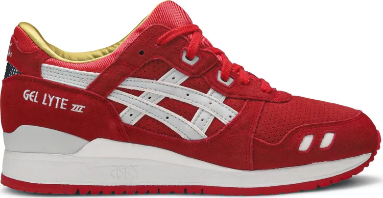 Asics gel lyte 3 'santa christmas pack' sneakers, red