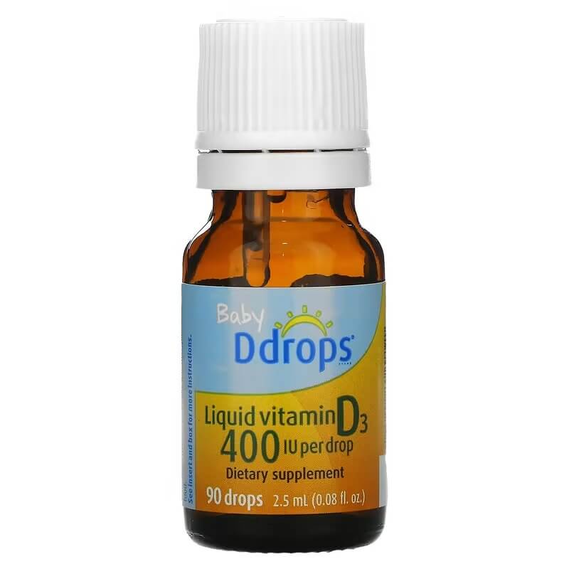 Liquid vitamin D3 Ddrops Baby 400 IU, 2.5 ml