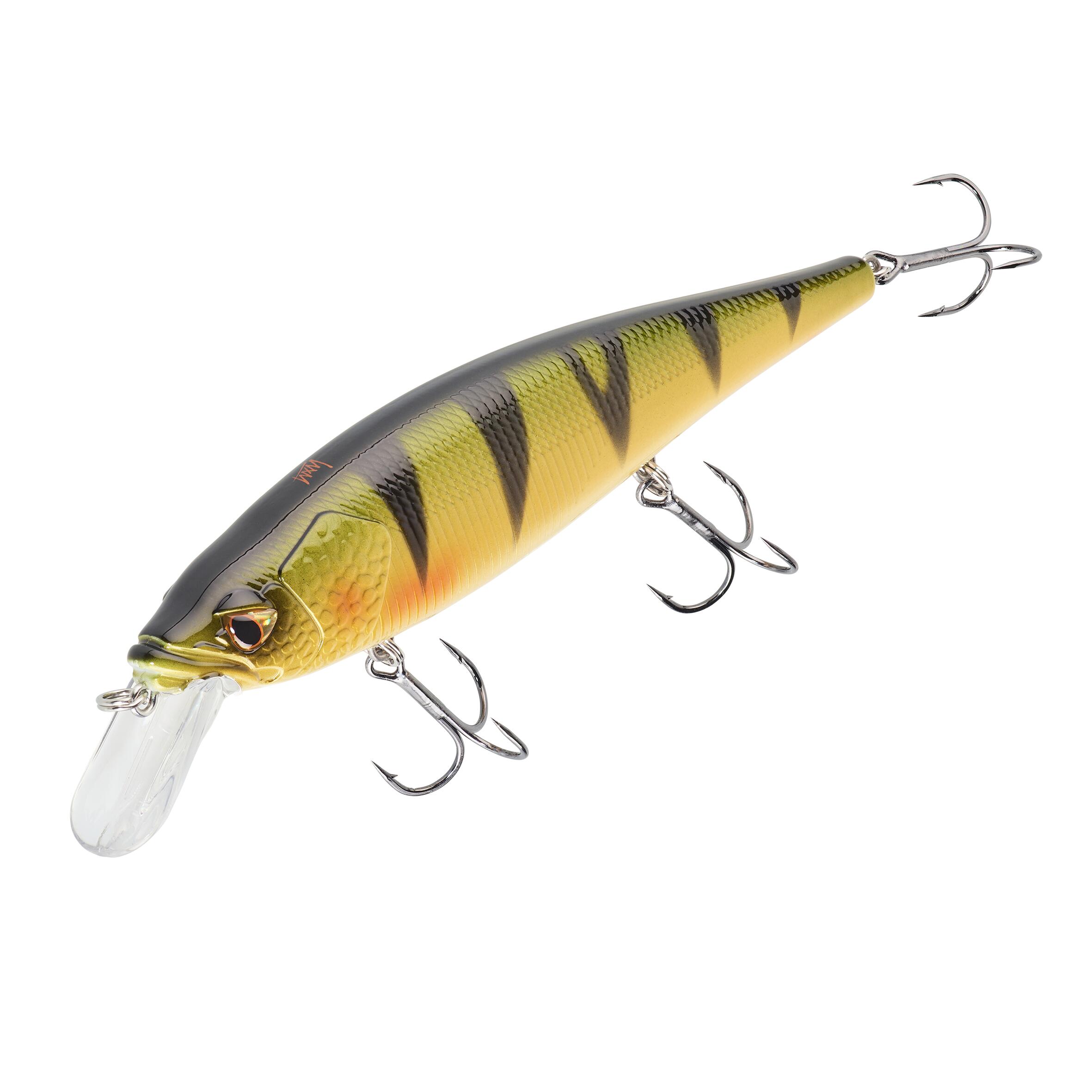 Wobbler jerkbait minnow WXM MNW 130SP perch CAPERLAN, black/yellow/orange