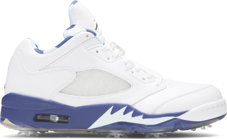 Air Jordan 5 Low Golf NRG Wing It Cleats, White