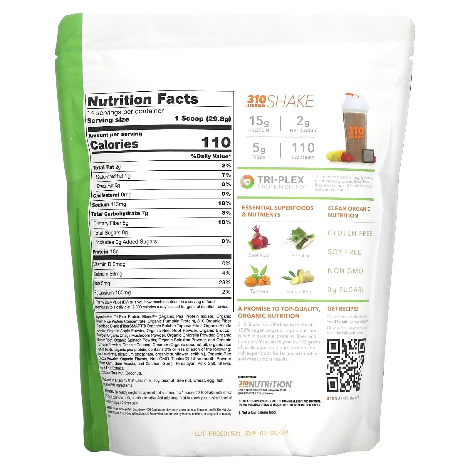 Nutrition Meal Replacement, Chocolate, 417.2 g