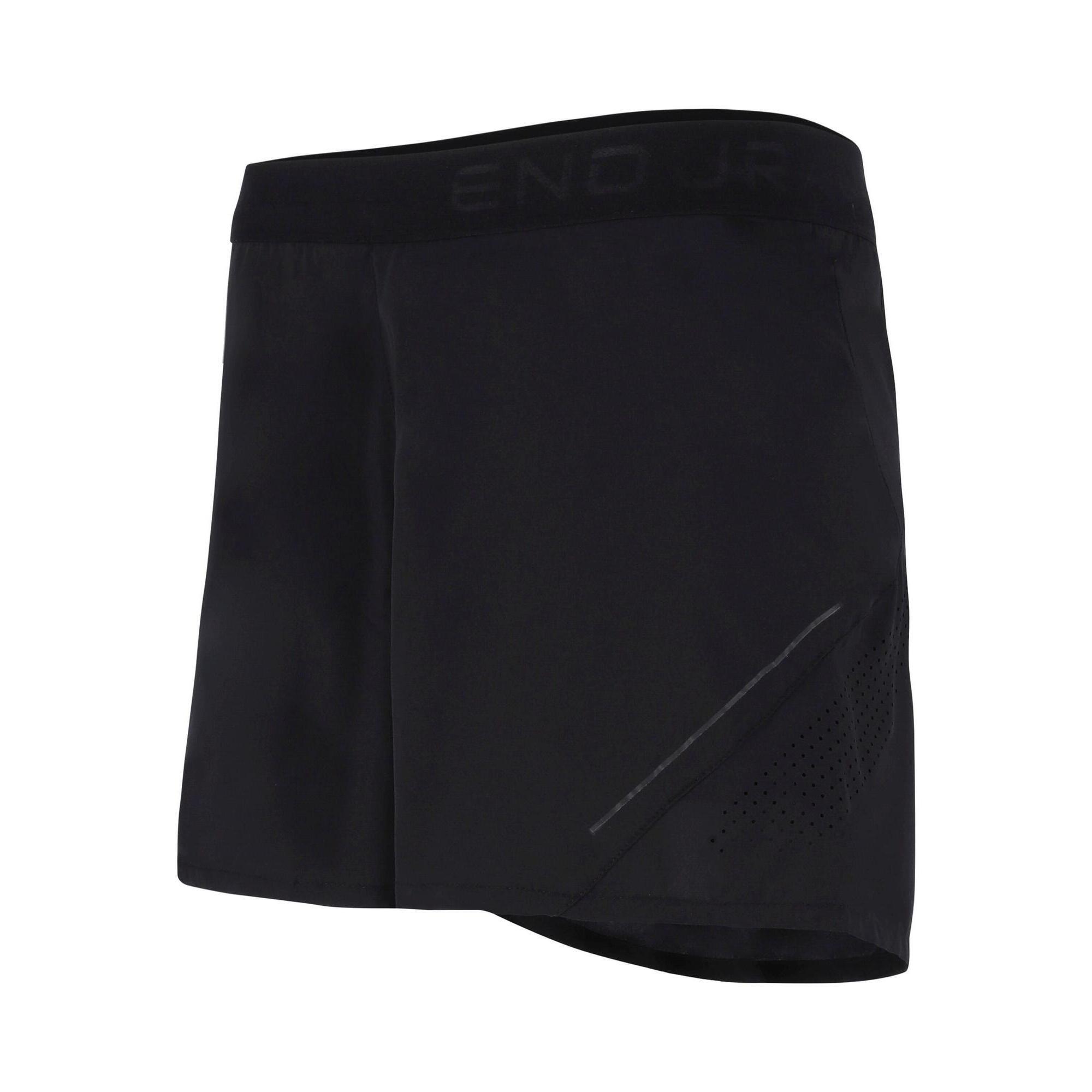 Shorts 2 in 1 Airy W Running Women Breathable ENDURANCE, black