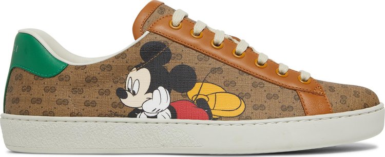 Disney x Gucci Ace Low Mickey Mouse Sneakers - Beige