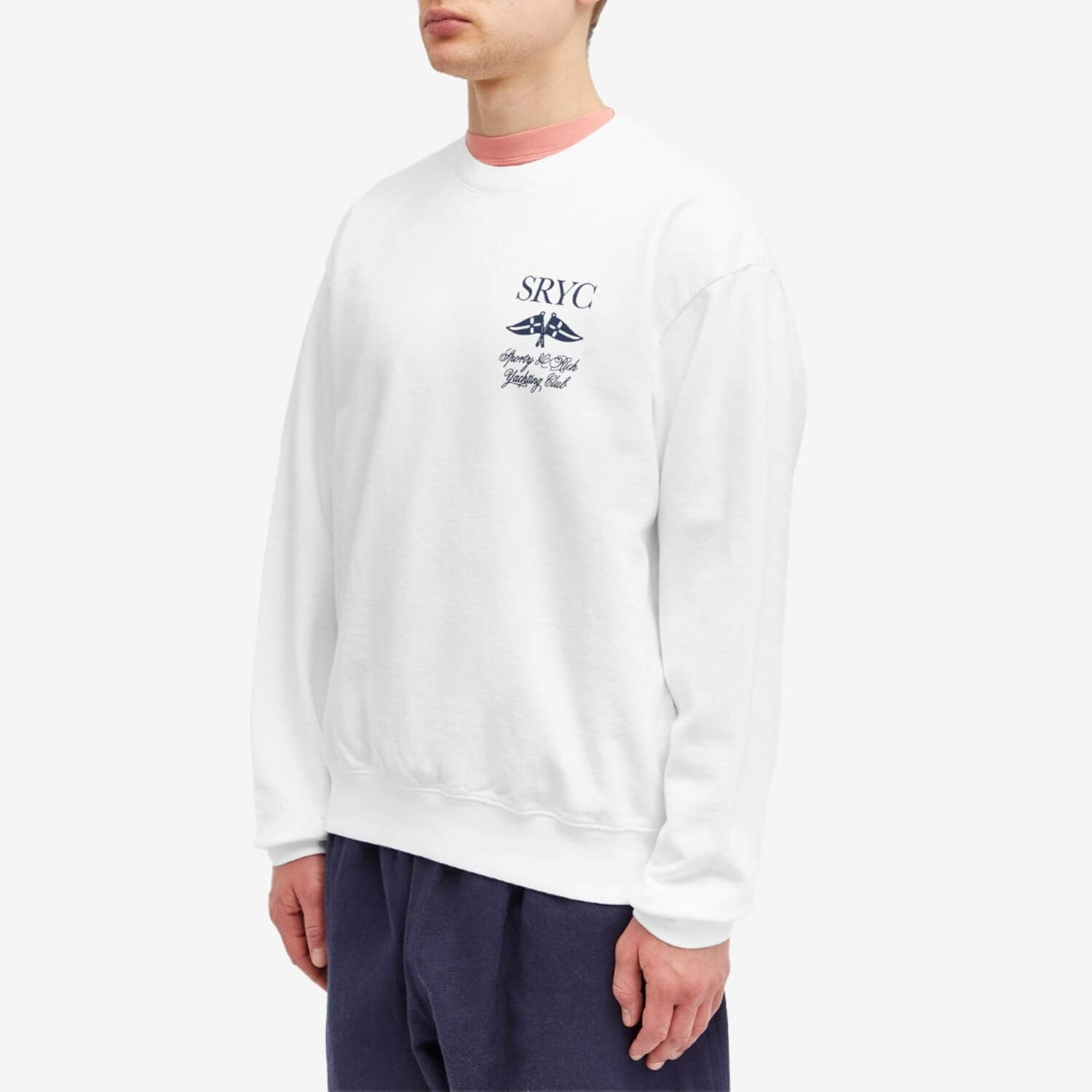 Sporty & Rich Yacht Club sweatshirt, white