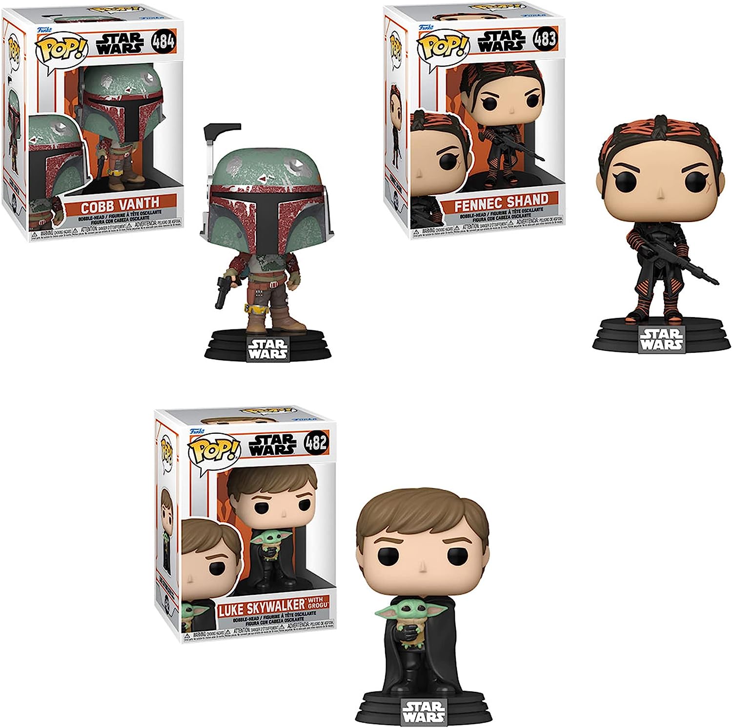 Funko POP! Star Wars The Mandalorian, 3 pcs.