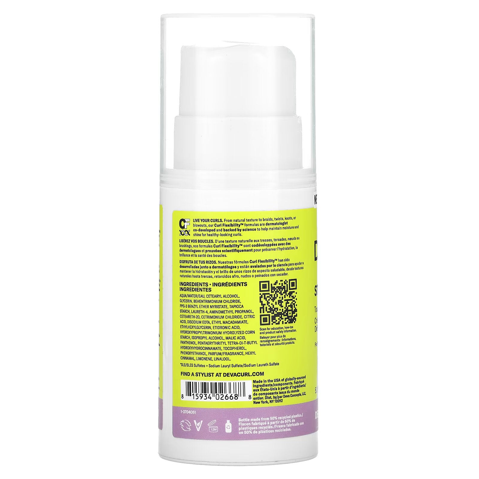 DevaCurl, Styling Cream, Moisturizing Touch Cream, 5.1 fl oz (150 ml)