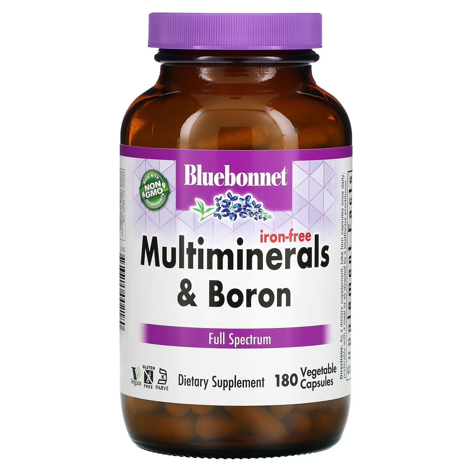 Bluebonnet Nutrition, Multimineral with Boron, Iron Free, 180 Veggie Capsules