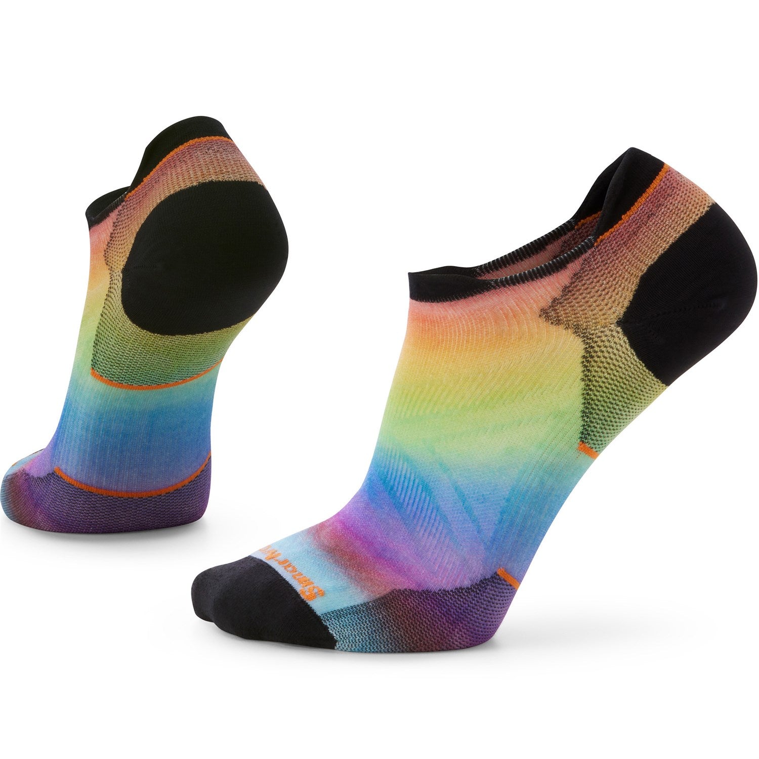 جوارب Smartwool Run Zero Cushion Pride Rainbow ذات الكاحل المنخفض، متعددة الألوان