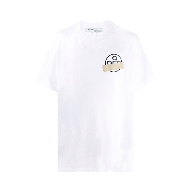 Off-White Tape Arrows Short Sleeve Over Tee 'White', White