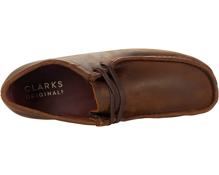 Wallabee Clarks Oxfords, beeswax