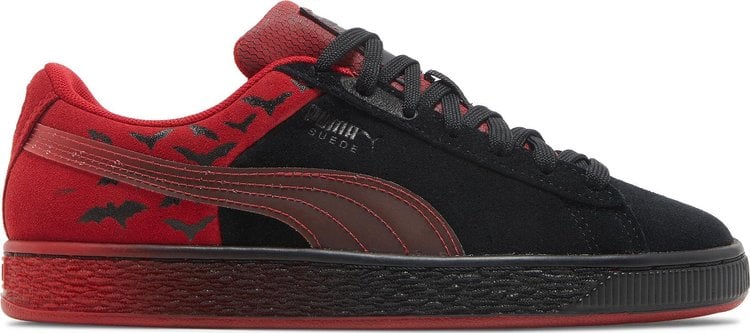 Sneakers Puma Batman x Suede Classic Big Kid Black Barbados Cherry, red