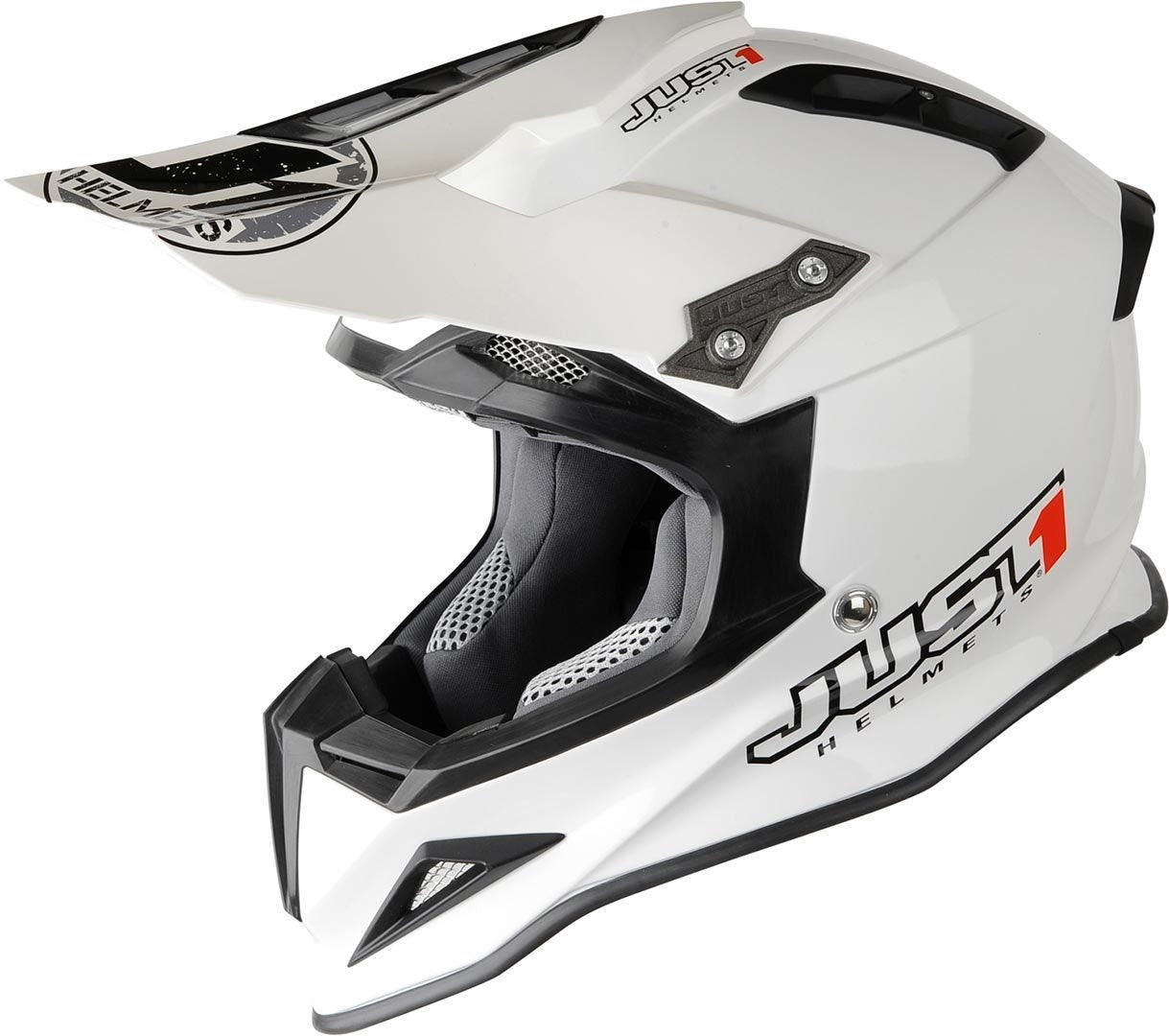 Just1 J12 Motocross helmet, white