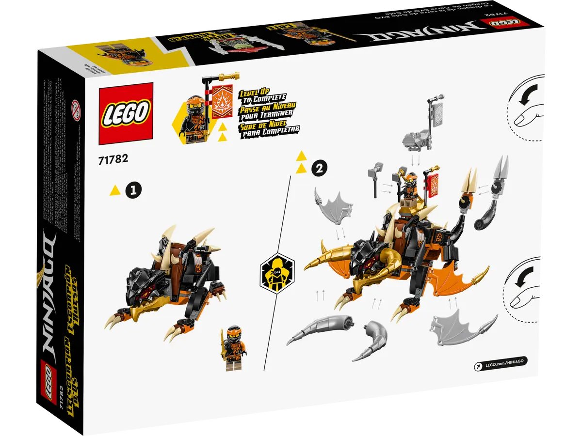 Lego Ninjago Cole's Earth Dragon EVO 71782, 285 pieces