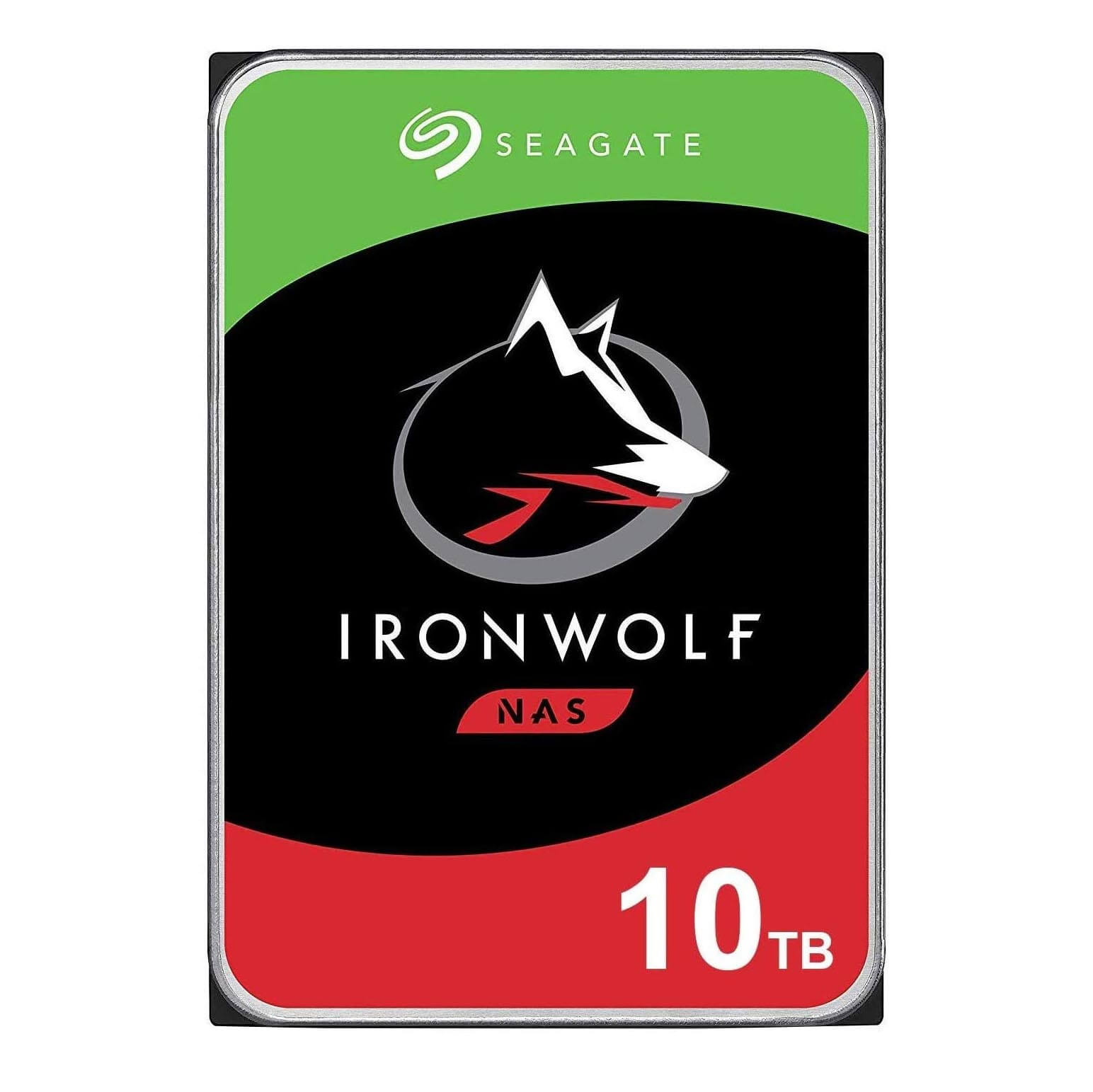 قرص صلب Seagate IronWolf NAS، سعة 10 تيرابايت، مقاس 3.5 بوصة ST10000VN0008