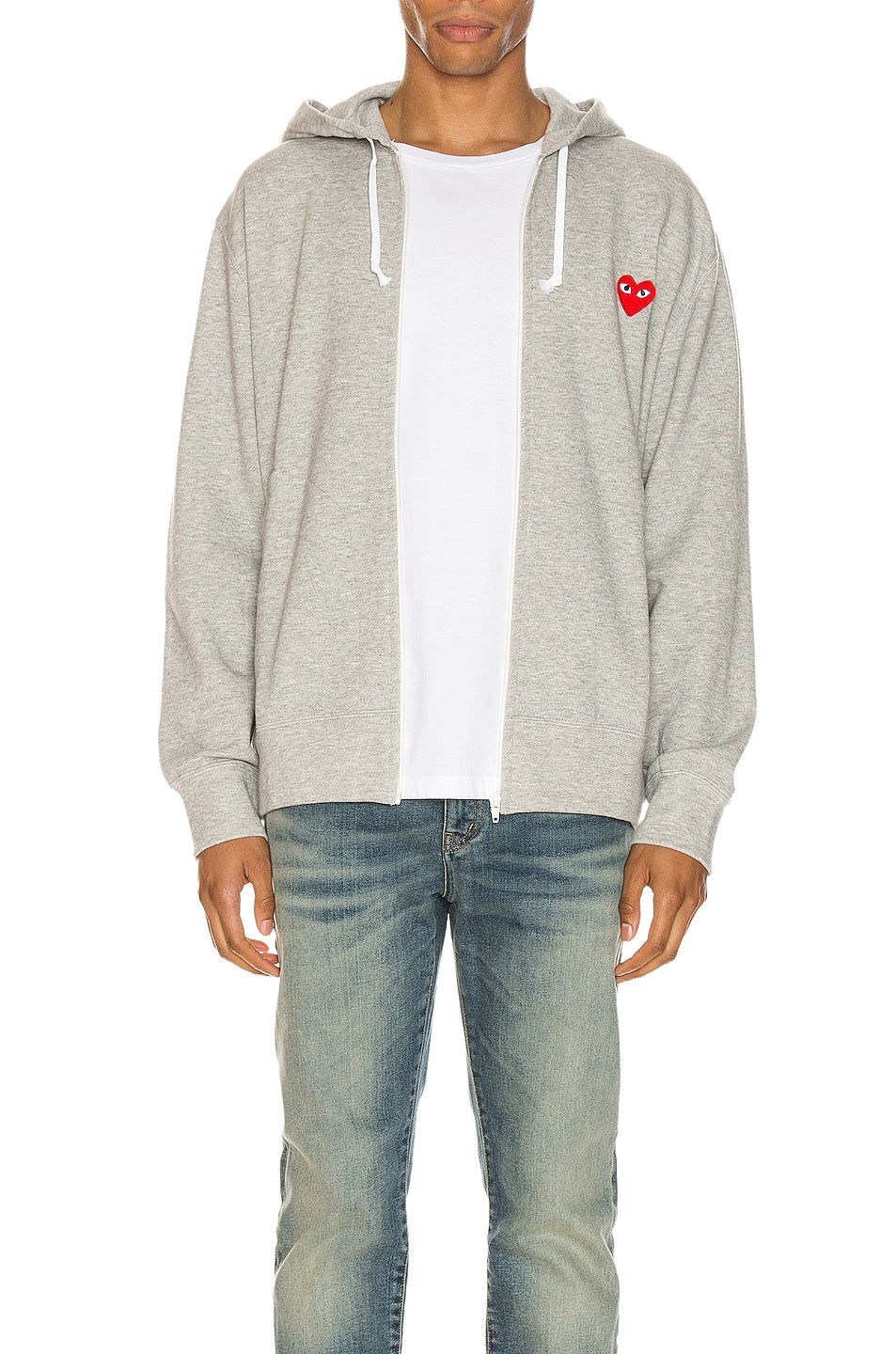 Comme des Garçons Full Zip Hoodie, gray