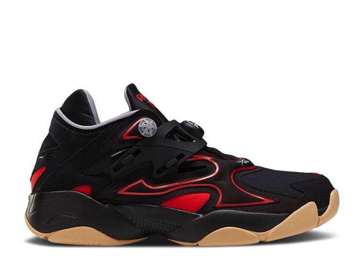 حذاء رياضي Reebok PUMP COURT 'BLACK INSTINCT RED GUM' باللون الأسود