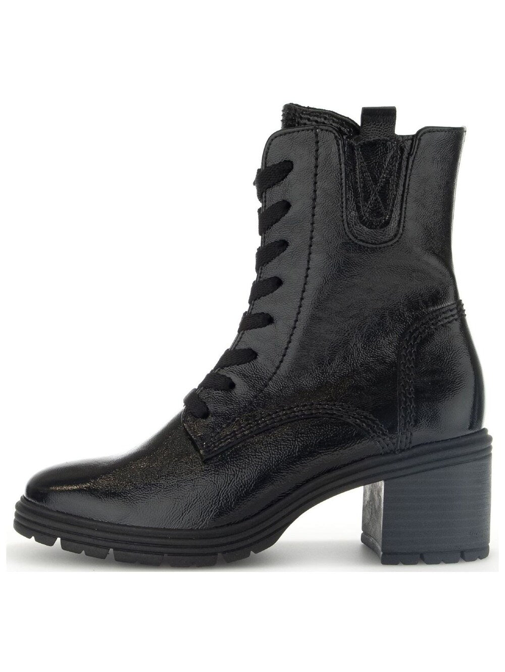 Gabor lace-up ankle boots, black