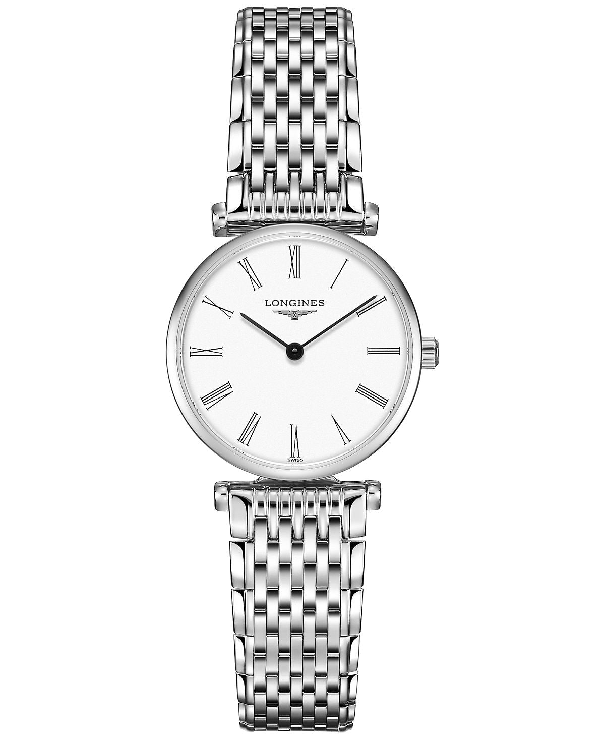 Women's La Grande Classique de Longines Swiss watch with stainless steel bracelet, 24 mm