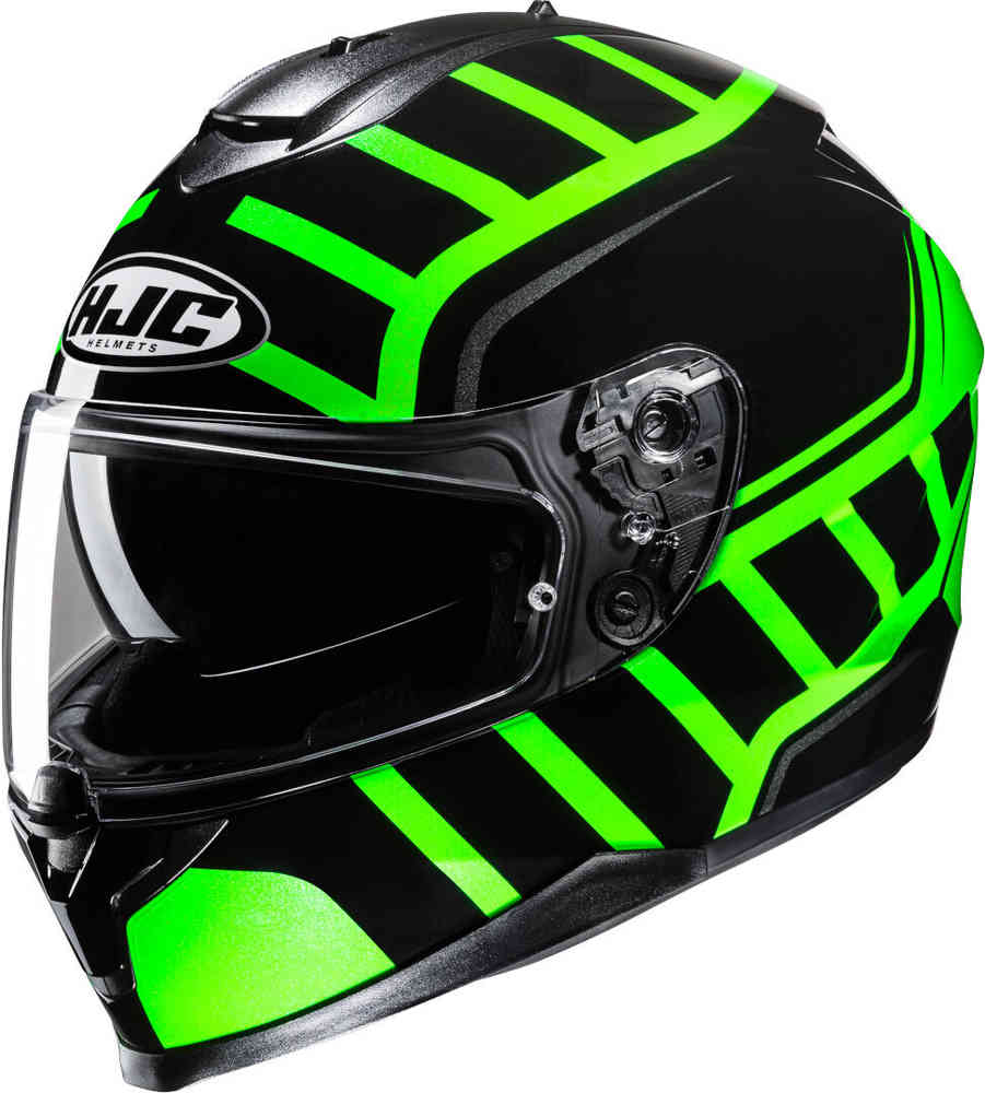 C70N Holt Helmet HJC, black/green